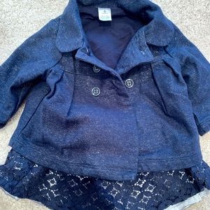 Baby holiday skirt & matching jacket